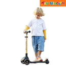 Kick N Roll S6 Gold Three Wheels Foldable Kids Scooter