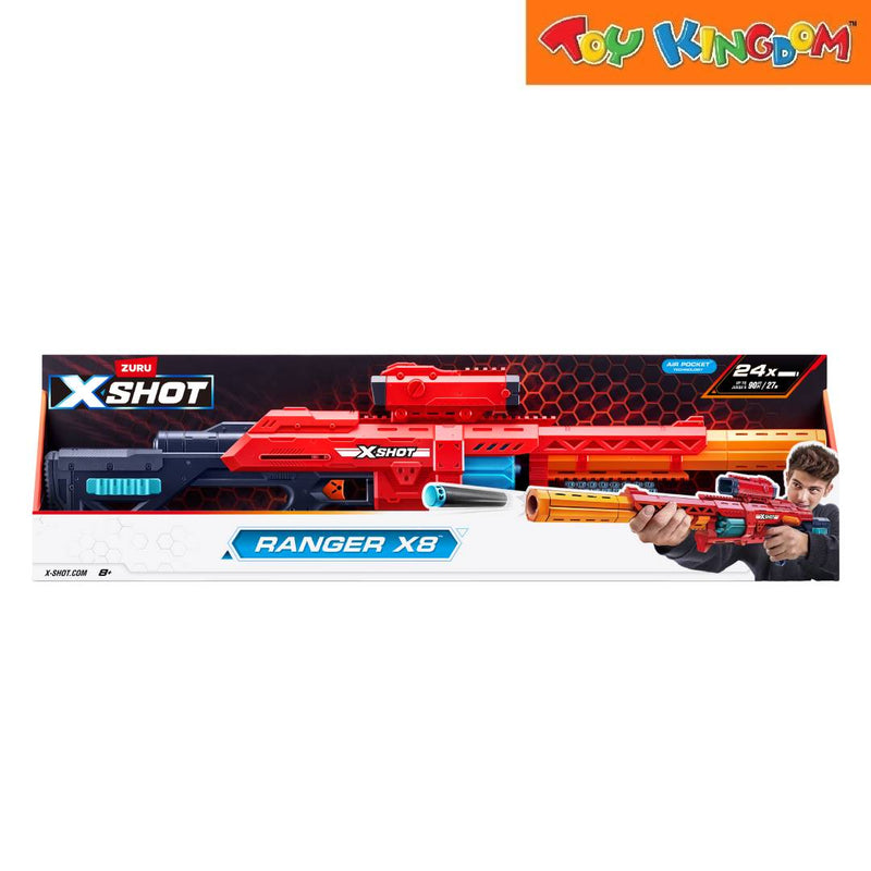 X-Shot Zuru Air Pocket Technology Dart Ranger x8 24pcs Blaster