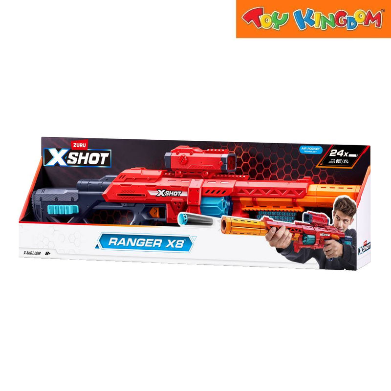 X-Shot Zuru Air Pocket Technology Dart Ranger x8 24pcs Blaster