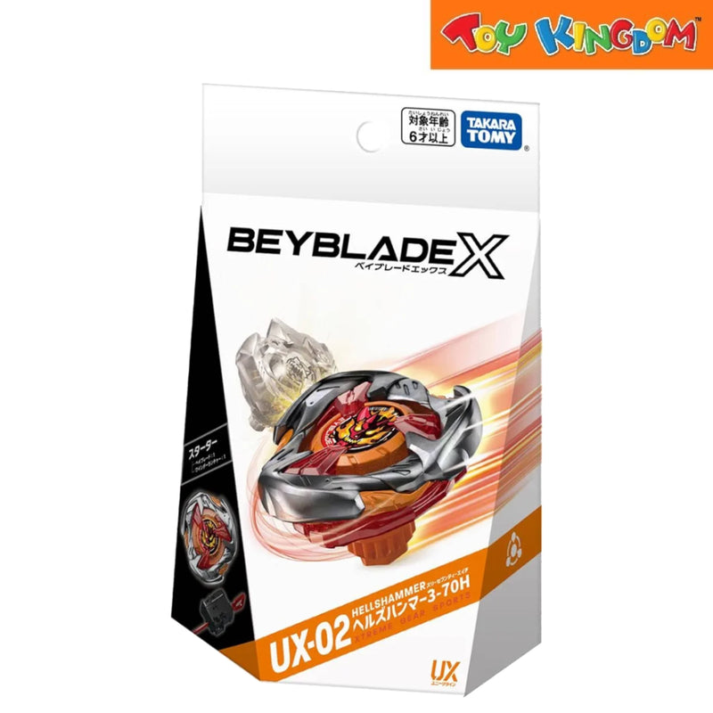 Beyblade X UX02 Starter Hellshammer Xtreme Gear Sports