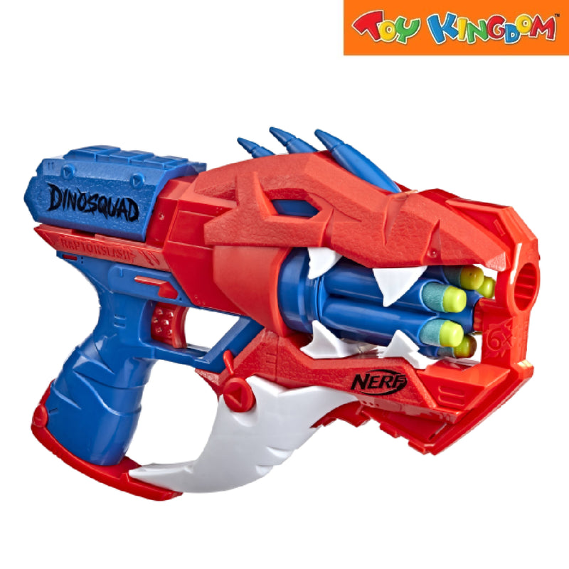 Nerf Dinosquad 6 Dart Rotating Drum Raptor Slash Blaster