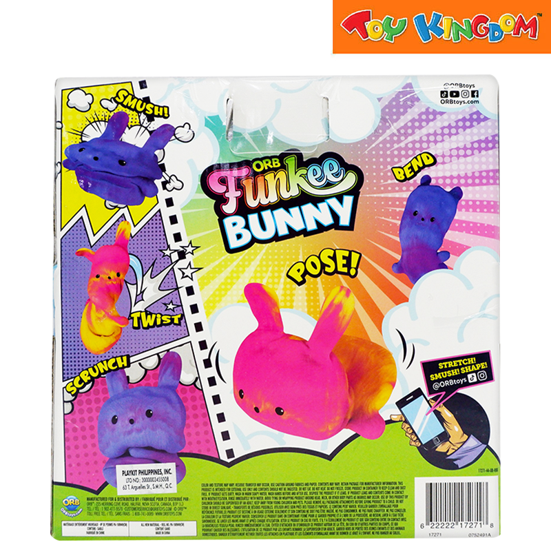 ORB Funkee Animalz Bunny Grape Purple Jumbo The Original Squishy Toys