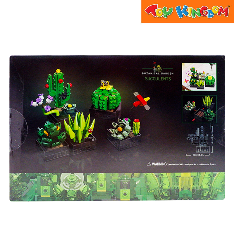 Jie Star Botanical Garden Succulents 590pcs Blocks