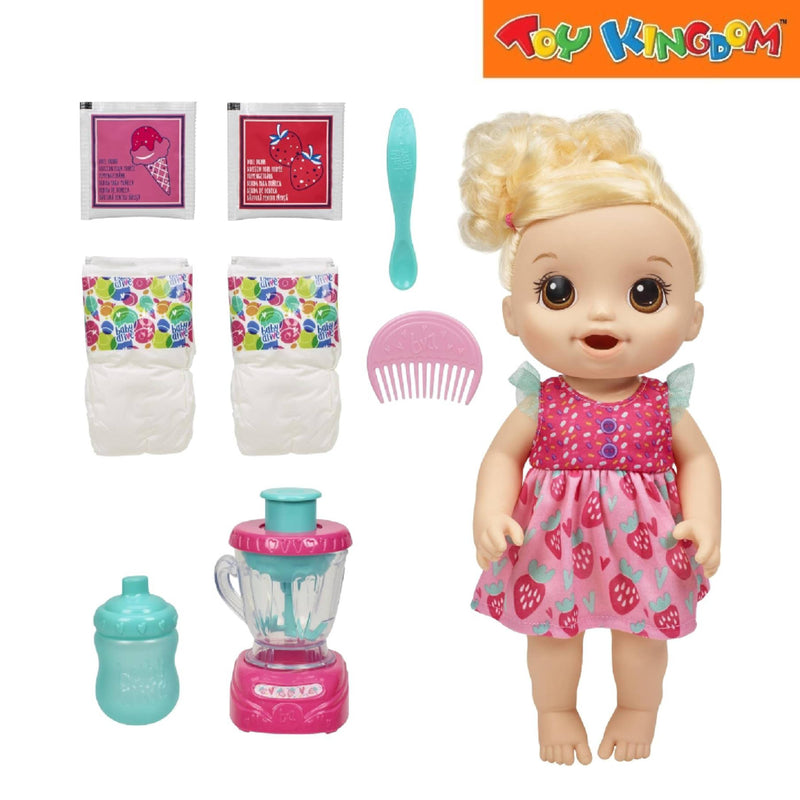 Baby Alive Magical Mixer Baby Strawberry Shake Doll Playset