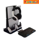 Nintendo Switch No. 0527B Black Lucky Fox Cooling Charging Dock For Slim