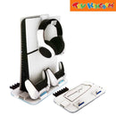 Nintendo Switch No. 0527C White Lucky Fox Cooling Charging Dock For Slim