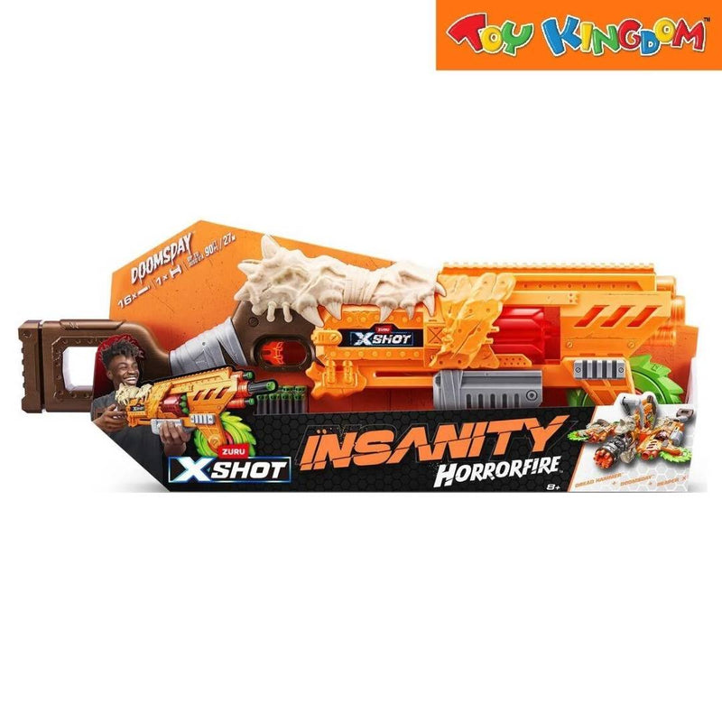 X-Shot Doomsday Insanity Horror Fire 16pcs Dart Blaster