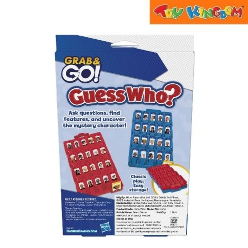 Hasbro Gaming Grab & Go Guess Who? Board Game