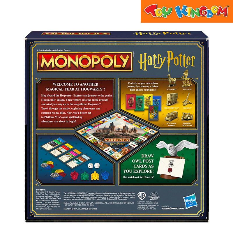 Hasbro Gaming Monopoly Harry Potter Board Games