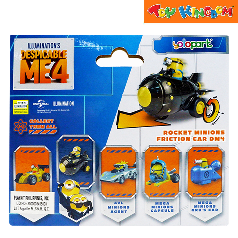 Despicable Me 4 AMK Series Rocket Minions Friction Car