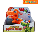 Dragon-I Junior Megasaur T-rex With Light & Sounds Orange Dinosaur