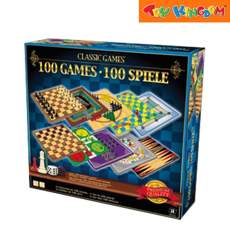 Ambassador 100 Classic Games 5pcs Double-Sided Playing Boards