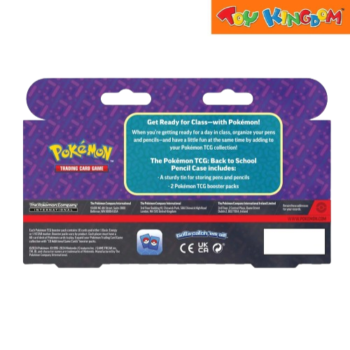 Pokemon Back to School Pencil Case 24 Trading Card Game