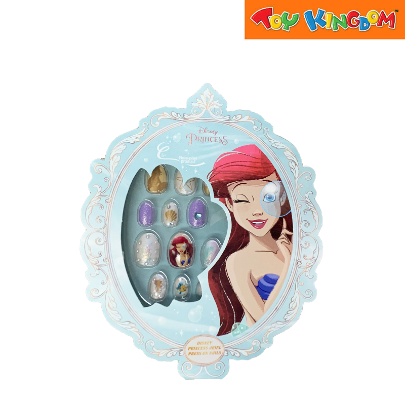 S&Li Cosmetic Disney Princess Glitter Press On Nail Set