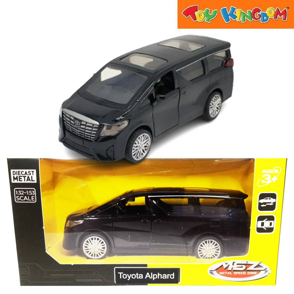 Metal Speed Zone Toyota Alphard Black Die-cast | Toy Kingdom