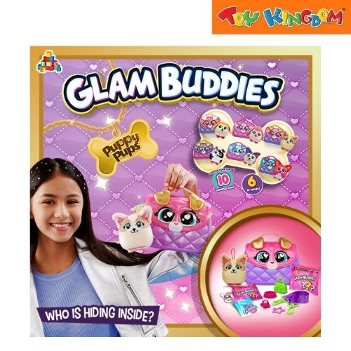 Glam Buddies Puppy Pups Zelena Blue Surprise Puppy Purse