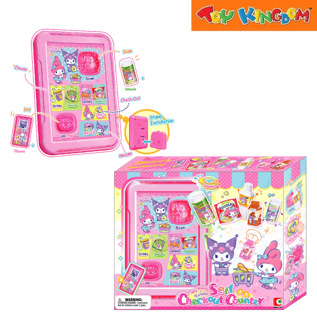 Sanrio My Melody & Kuromi Self Checkout Counter Playset – Toy Kingdom