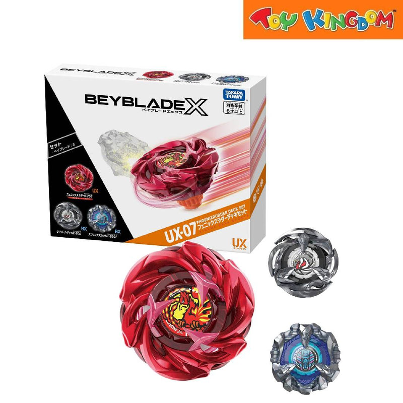 Beyblade X UX-07 Phoenixrudder Deck Set Xtreme Gear Sports
