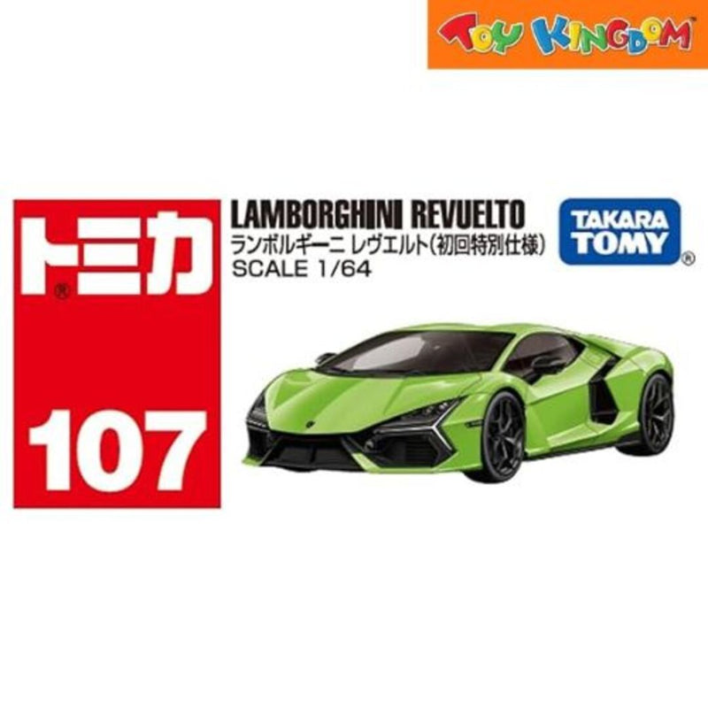 Tomica No.107 Lamborghini Revuelto Green Die-cast