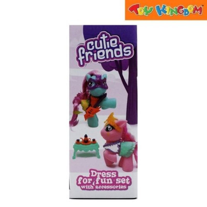 Happy Line Cutie Friends Love My Outfit Pink Pony With Tea Set