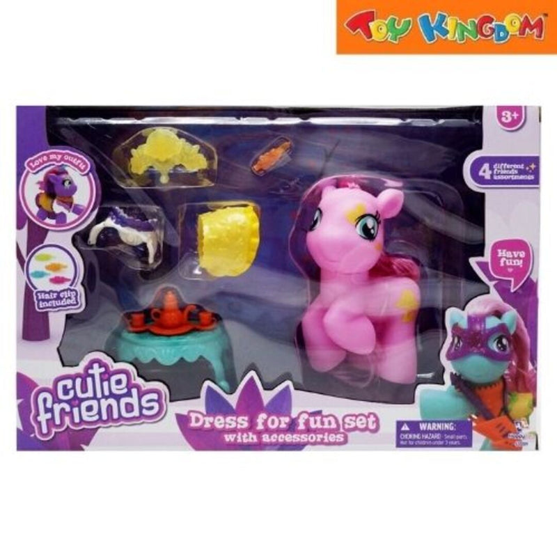 Happy Line Cutie Friends Love My Outfit Pink Pony With Tea Set