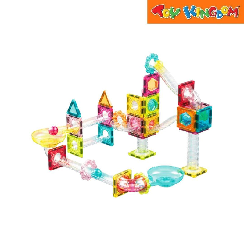Picasso Tiles 60pcs Mini Diamond Magnetic Marble Run Track Set