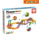 Picasso Tiles 60pcs Mini Diamond Magnetic Tile Race Track Set