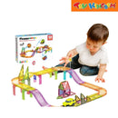 Picasso Tiles 60pcs Mini Diamond Magnetic Tile Race Track Set