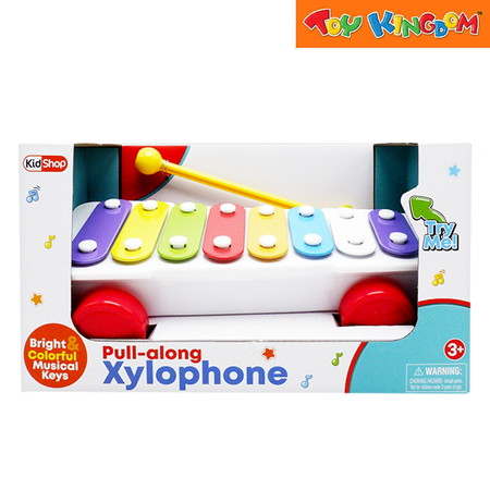 KidShop Pull Along Xylophone Bright Colorful Musical Keys