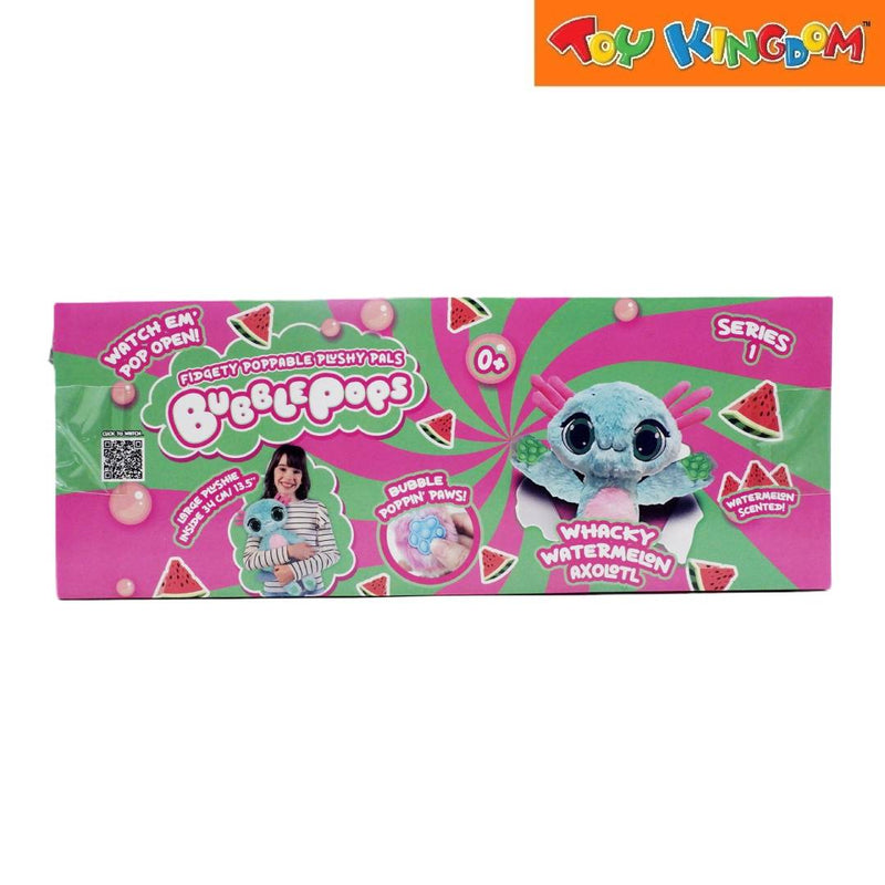 Bubble Pops Series 1 Whacky Watermelon Axolotl Fidgety Poppable Plushy Pals