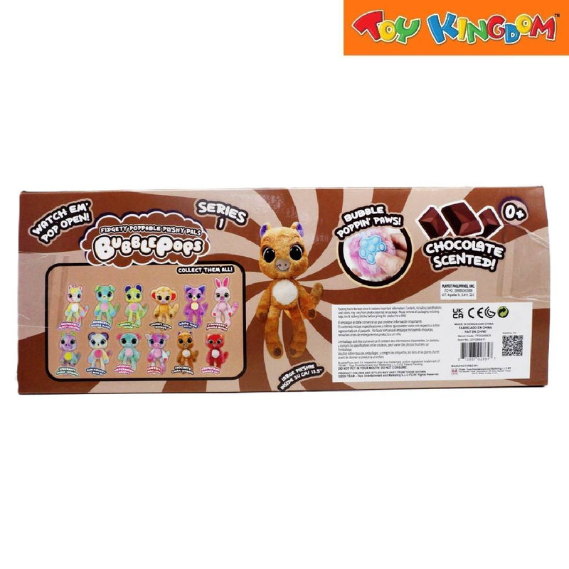 Bubble Pops Series 1 Chocolate Charm Capibara Fidgety Poppable Plushy Pals