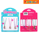 Glamfetti BFF Series 3pcs Rainbow Heart Necklace Set