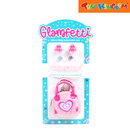 Glamfetti Pink Heart Microbag Keychain With Hair Accessories Set