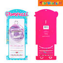 Glamfetti Purple Iridescent Microbag Keychain With Hair Accessories Set