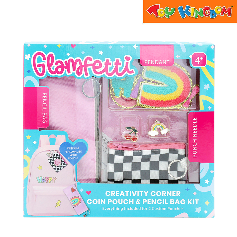 Glamfetti Creativity Corner Coin Pouch & Pencil Bag Kit DIY Accessories