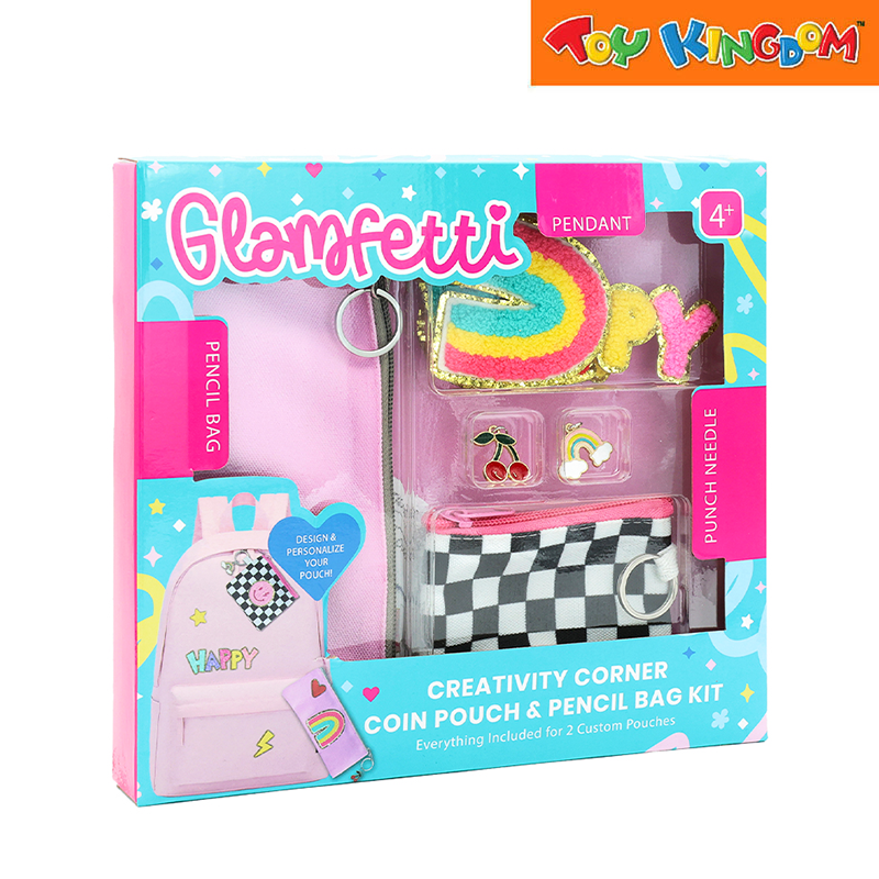 Glamfetti Creativity Corner Coin Pouch & Pencil Bag Kit DIY Accessories