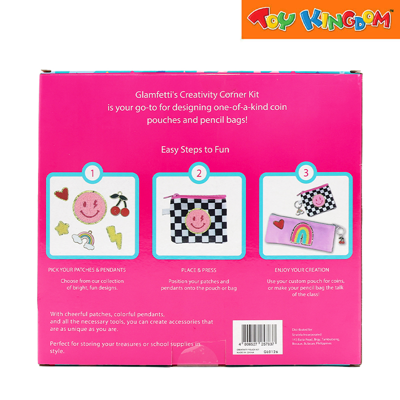 Glamfetti Creativity Corner Coin Pouch & Pencil Bag Kit DIY Accessories