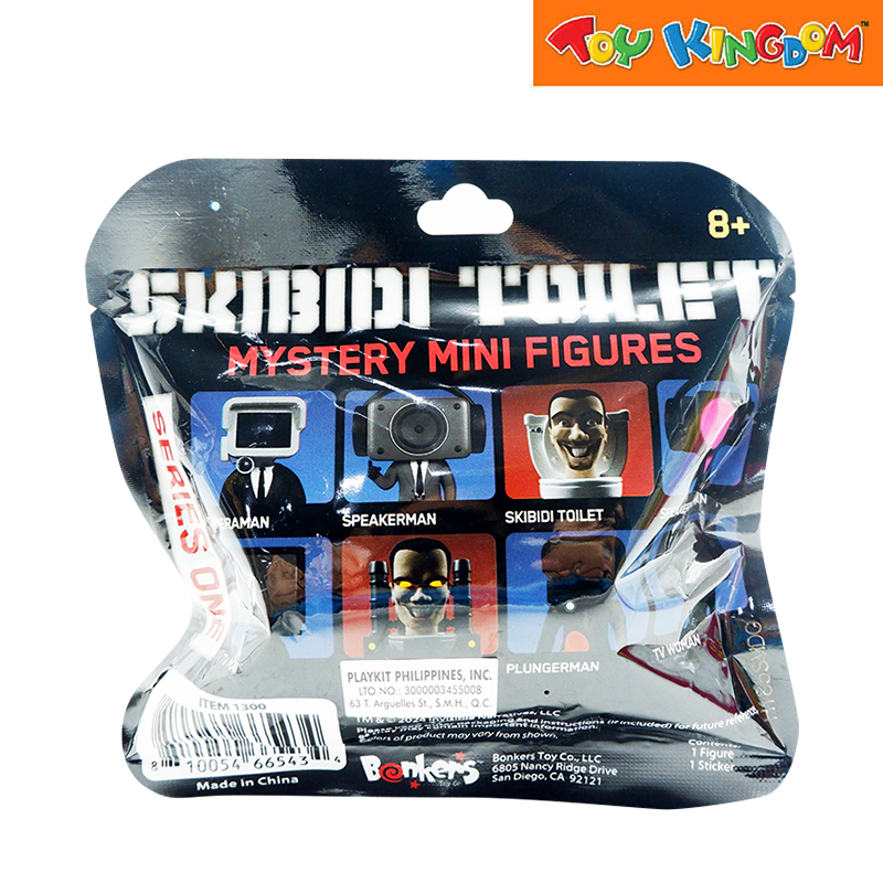 Bonkers Series 1 Skibidi Toilet Mystery Mini Figure