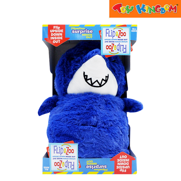 FlipaZoo Surprise Inside Out Shark Flips To Dolphin Plush