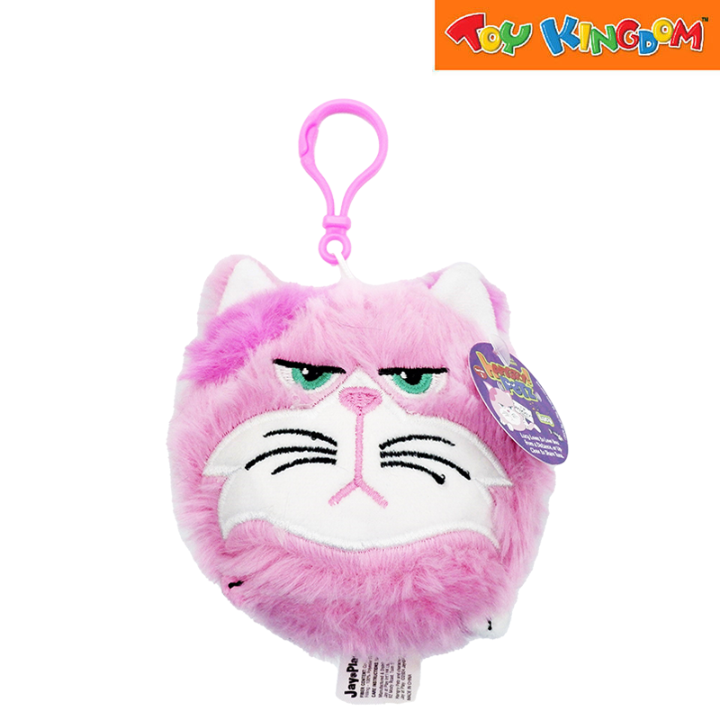Hangry Petz Lucy Pink Cat Keychain Plush