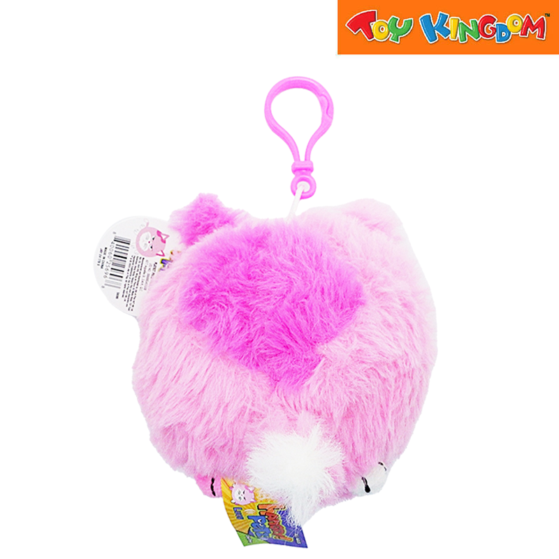 Hangry Petz Lucy Pink Cat Keychain Plush