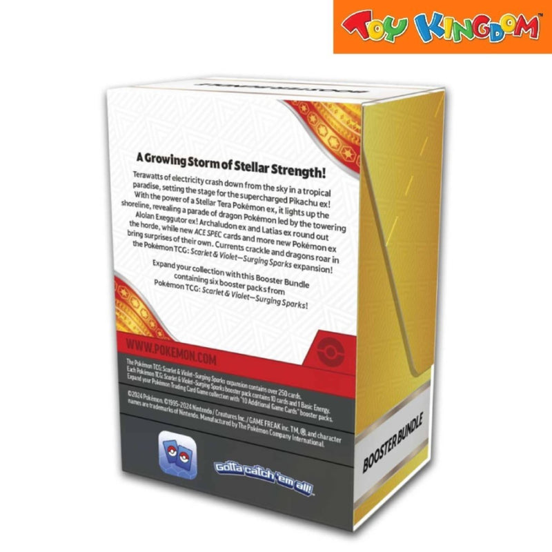 Pokemon SV8 Surging Sparks 6 Booster Bundle Trading Card Game