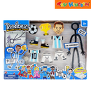 Playmind Doodleman Dress Me Up Soccer Player Bendable Doodle Figure