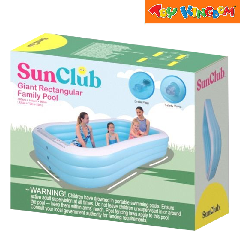 Jilong 120 x 72 x 22 inch Giant Rectangular Pool