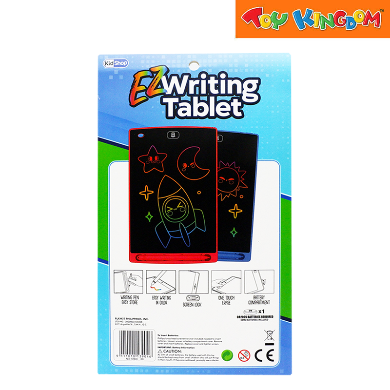 KidShop EZ Writing Sketch N' Erase Blue Creative Activity Tablet