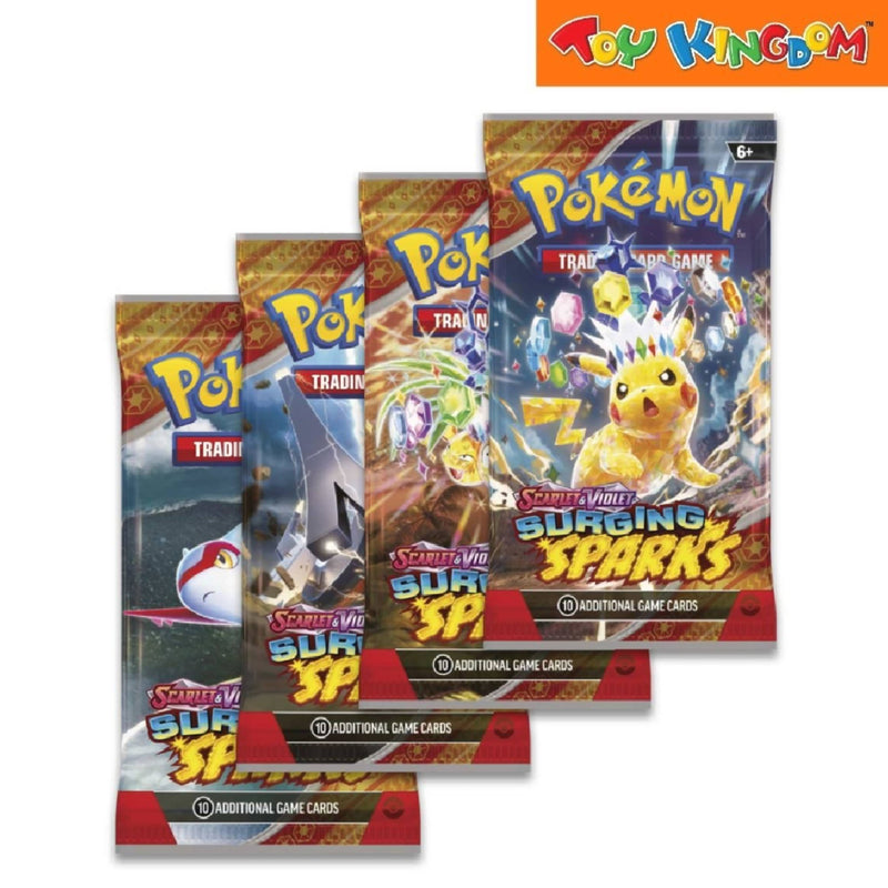 Pokemon SV8 Surging Sparks 4 Sets 10 Additional Game Cards