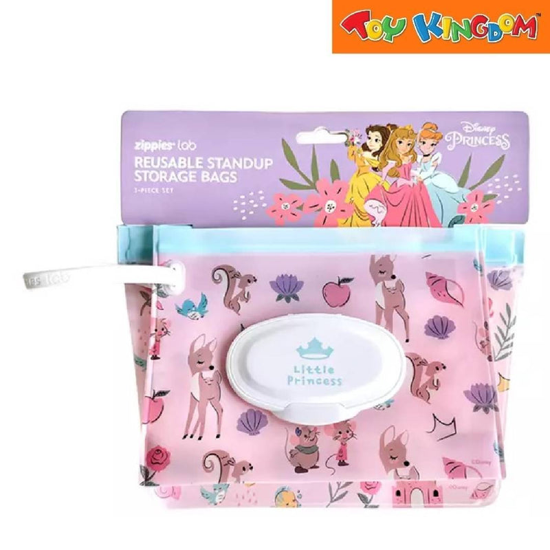 Zippies Lab Disney Princess Nostalgia 3pcs Bag Organizer Set With Wipes Pouch