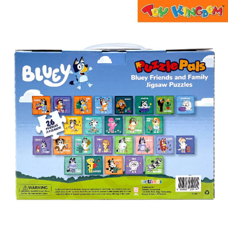 Artlings Puzzle Pals Bluey Friends And Family 26 Sets Jigsaw Puzzle