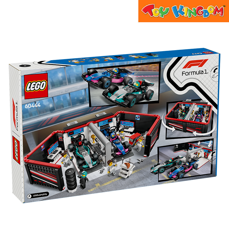 LEGO City 60444 F1® Garage & Mercedes-AMG & Alpine Cars Building Blocks 2025 678pcs