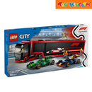 LEGO® City 60445 F1 Truck with RB20 & AMR24 F1 Cars 2025 1086pcs Building Blocks
